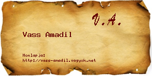Vass Amadil névjegykártya